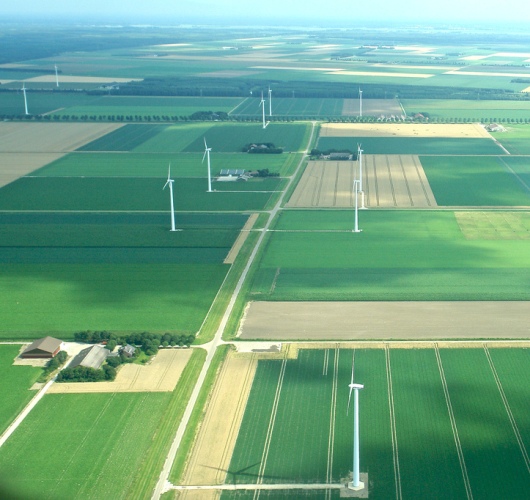 Rozmieszczenie turbin wiatrowych