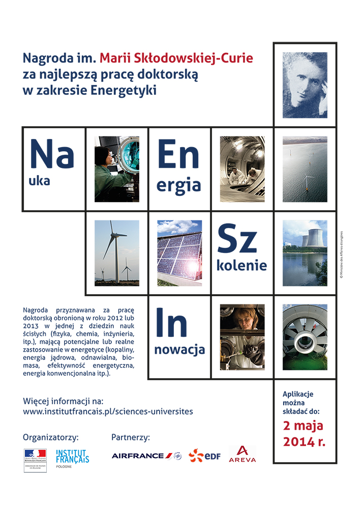 Nagroda im. M. Skłodowskiej-Curie za najlepszą pracę doktorską w zakresie energetyki