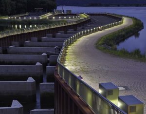 Oświetlenie przepławki oprawami LED NORKA