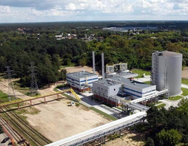 Nowe źródło ciepła w Ostrołęce - widok z dachu Elektrowni B