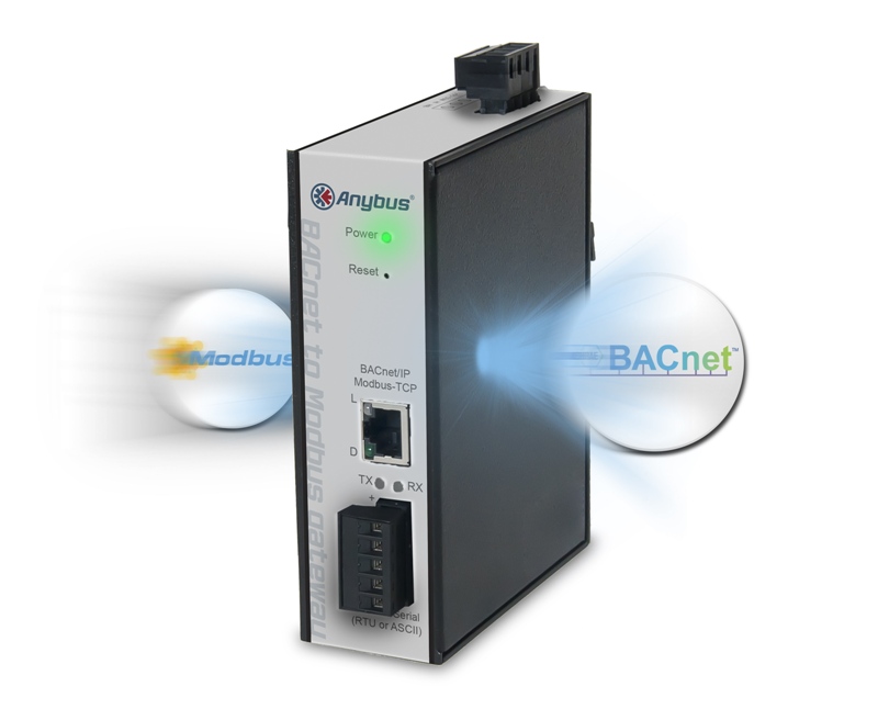 Nowa bramka dostępowa Anybus do komunikacji urządzeń Modbus z siecią BACnet