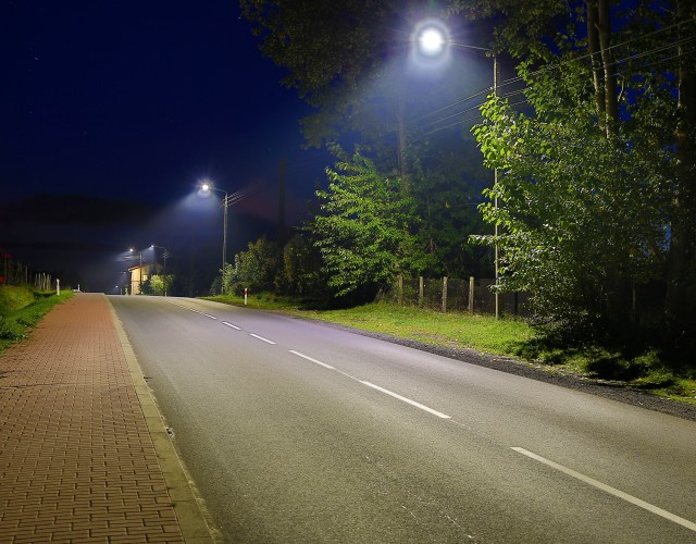 Oświetlenia uliczne po modernizacji