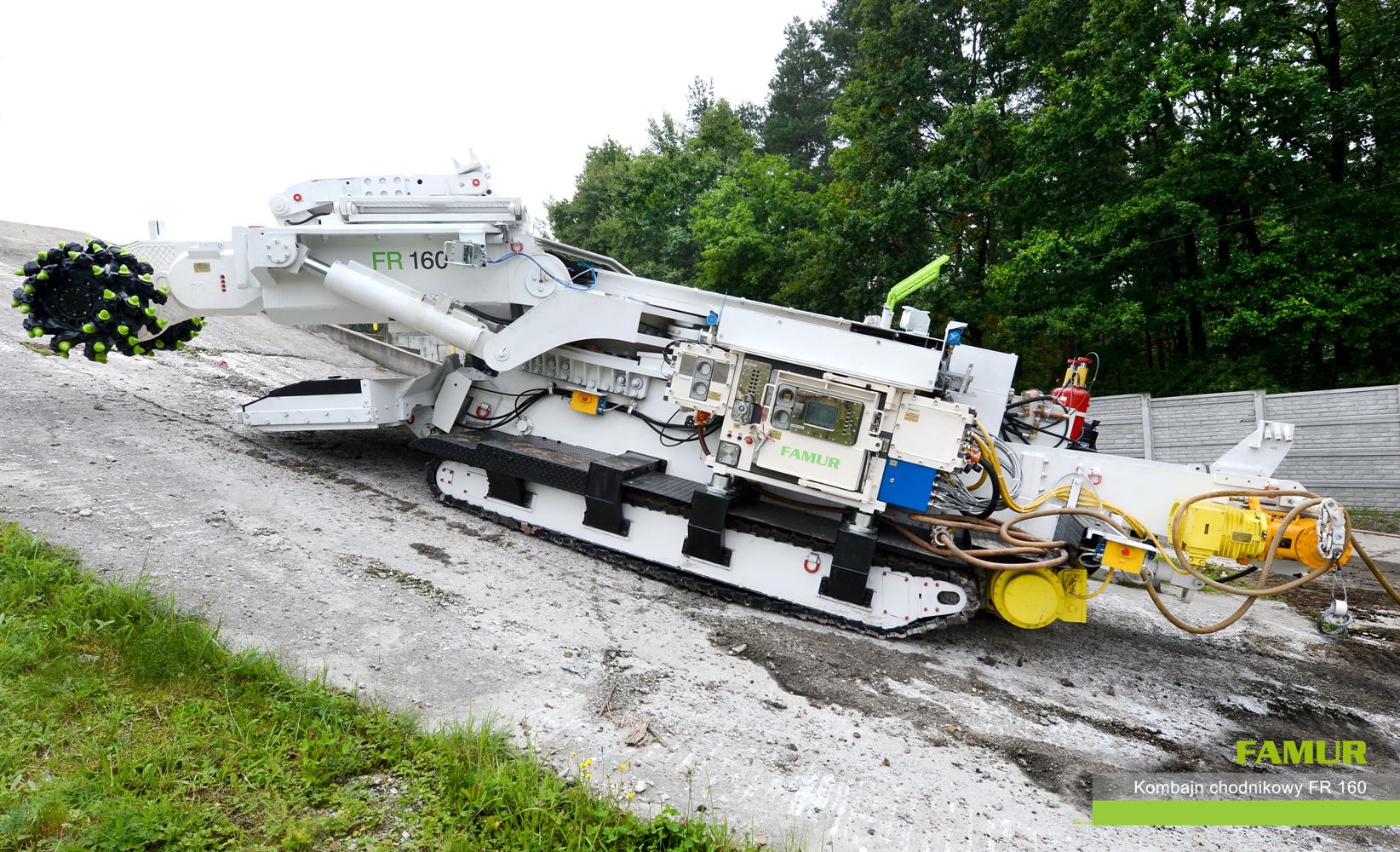 Kombajn FR 160 podczas testów w FAMUR S.A.