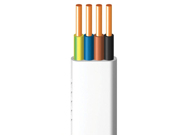 Czterożyłowy przewód nkt instal lumen YDY  pżo 4x1,5mm2 450/750 V