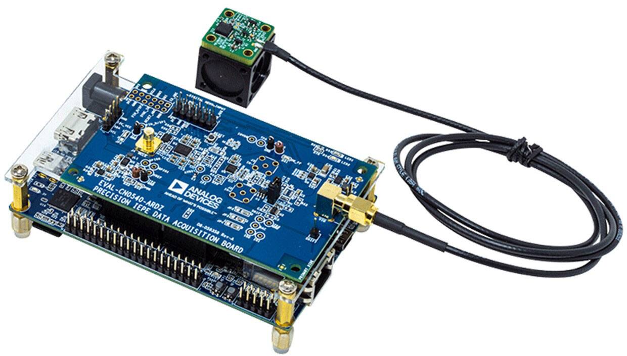 Ilustracja 2. Platforma rozwojowa CN0549 firmy Analog Devices umożliwia planowanie zr&oacute;wnoważonej konserwacji w zależności od potrzeb (źr&oacute;dło: Mouser Electronics)