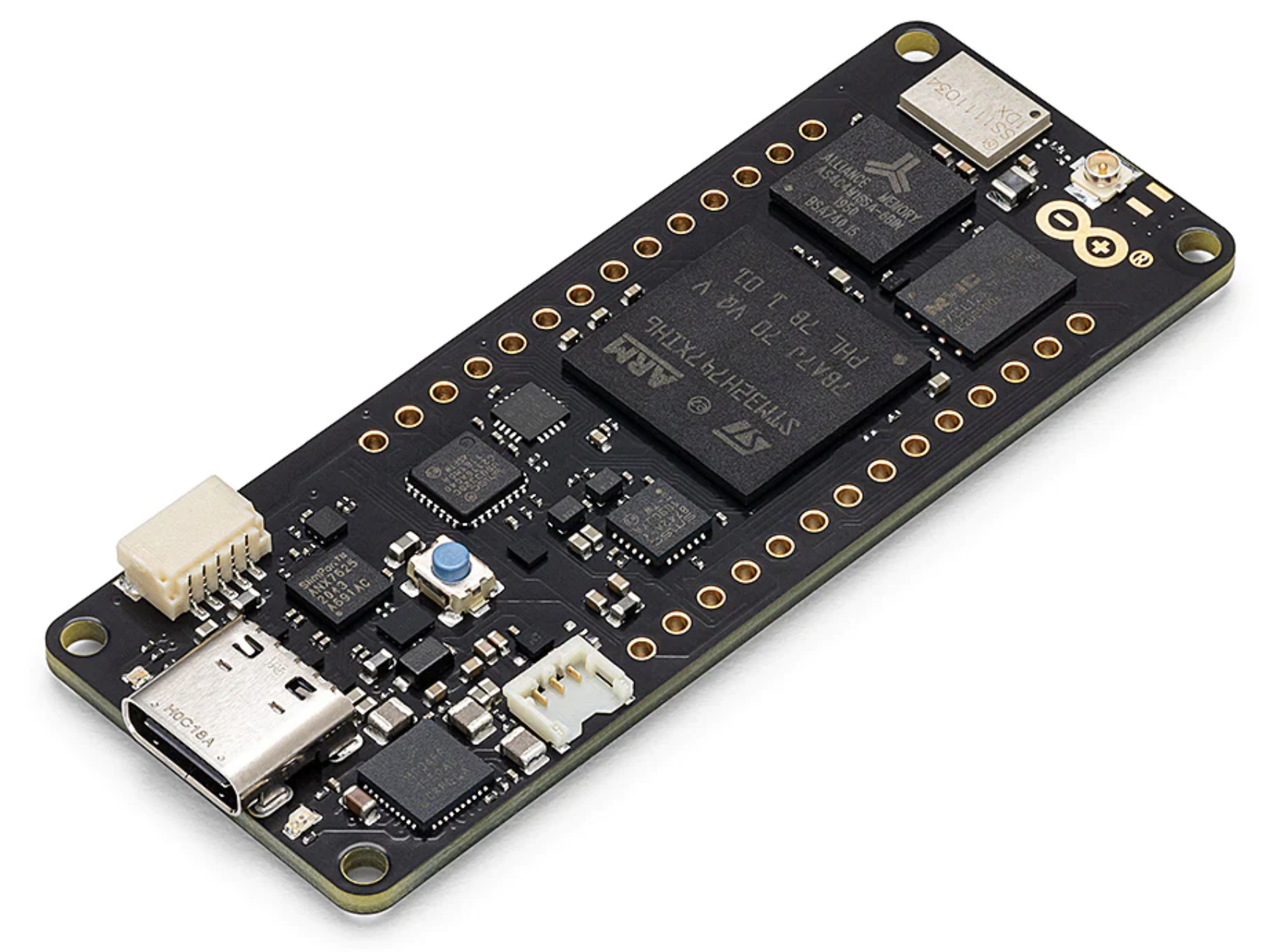 Ilustracja 6. Płytka Arduino Portenta H7 jest wyposażona w dwa wydajne rdzenie procesora (źr&oacute;dło: Arduino)