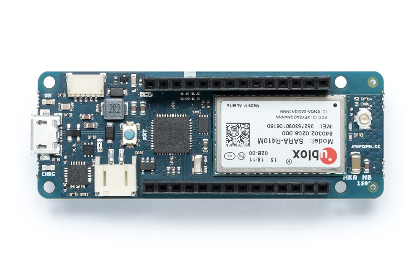 Ilustracja 5. Arduino MKR NB 1500 łączy się z wąskopasmowymi sieciami kom&oacute;rkowymi LTE Cat1 M1/NB1 (źr&oacute;dło: Mouser Electronics)