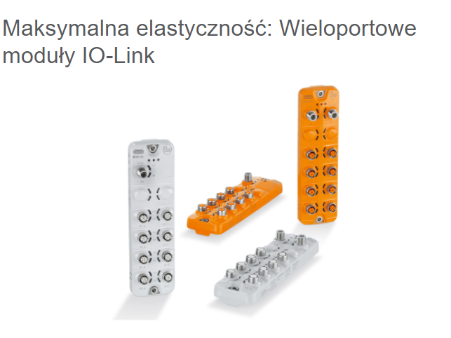wieloportowe moduły IO-Link wieloportowe moduły IO-Link