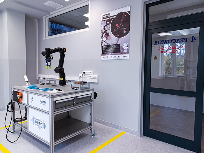 Branżowe Centrum Umiejętności &ndash; pracownia automatyzacji i robotyki, cobot Kassow Robots (Fot. Bosch Rexroth Sp. z o.o.)
