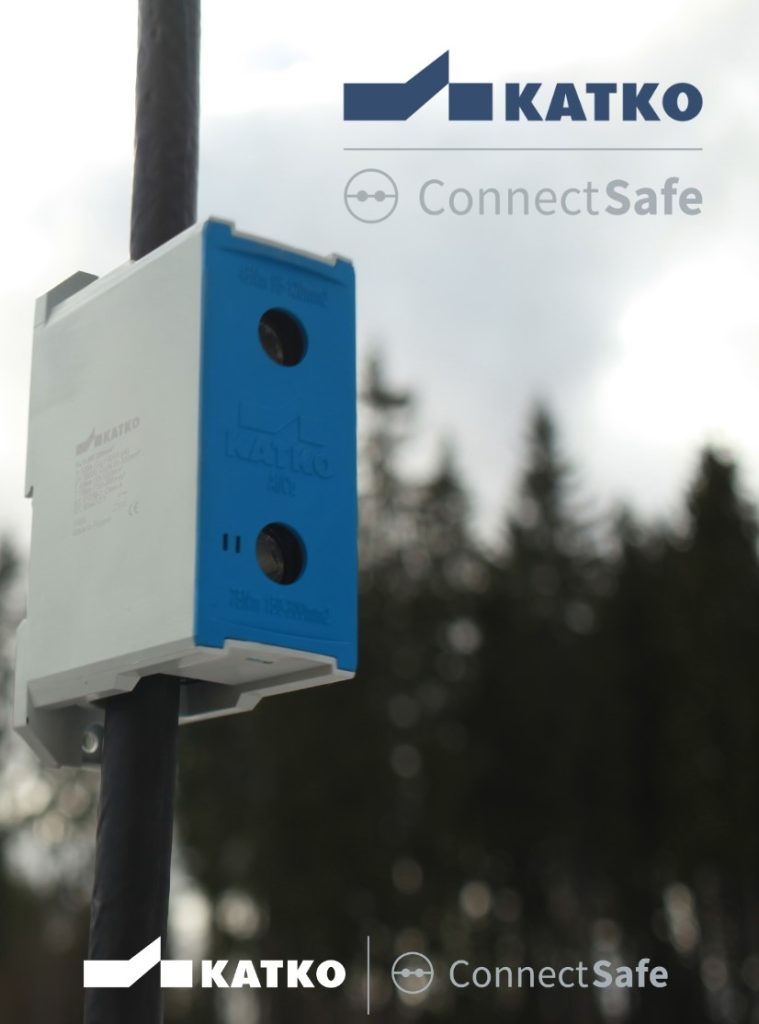Test wytrzymałości złączki kablowej KATKO ConnectSafe: