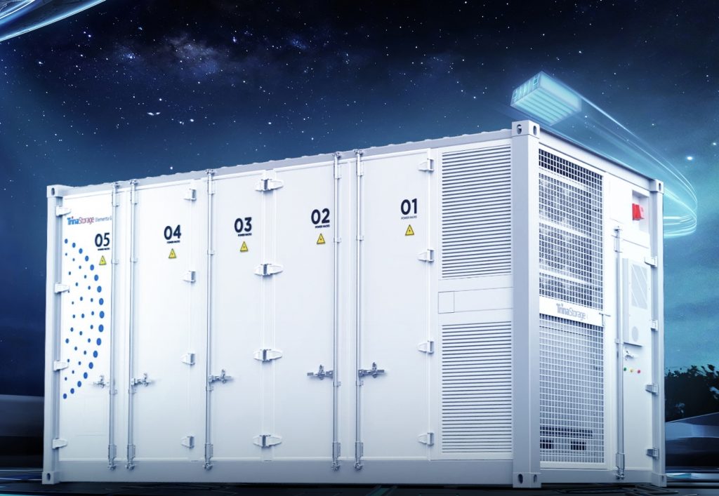 Trina Storage Elementa 2 to chłodzony cieczą system magazynowania energii nowej generacji, wyposażony w wewnętrzne ogniwa firmy Trina, wbudowane w standardowy 20-stopowy kontener.