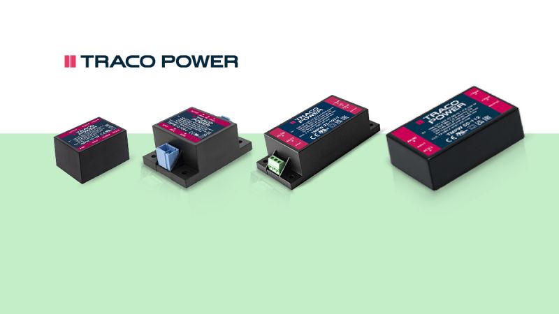 Farnell dodał do oferty ultrakompaktowe zasilacze AC/DC linii TMPW marki Traco Power.