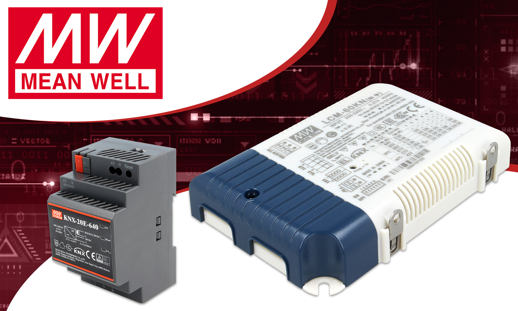 Poszerzona oferta marki Mean Well. System automatyki KNX