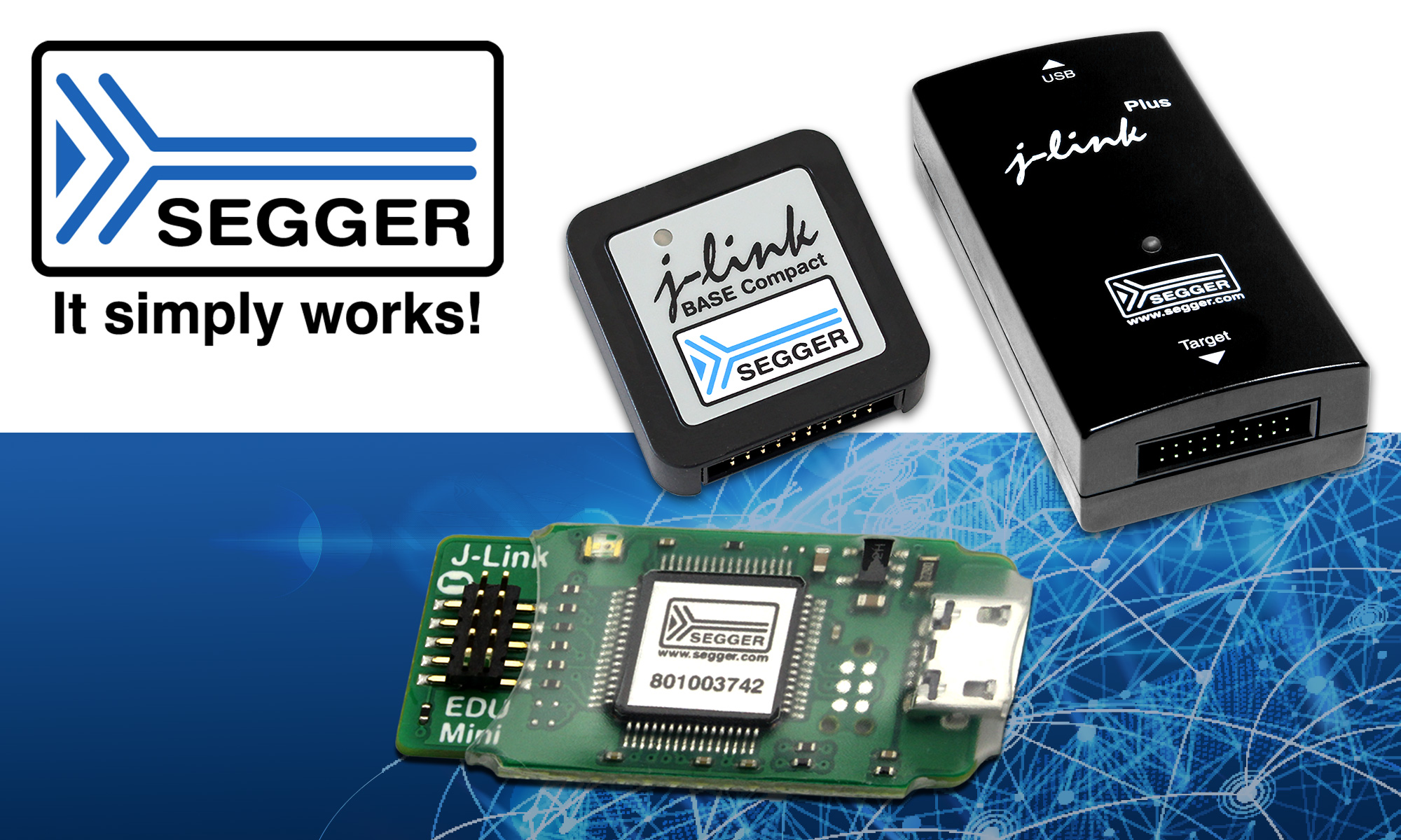 Programatory i debuggery J-Link od Segger. Powszechnie używane na każdym etapie produkcji elektroniki