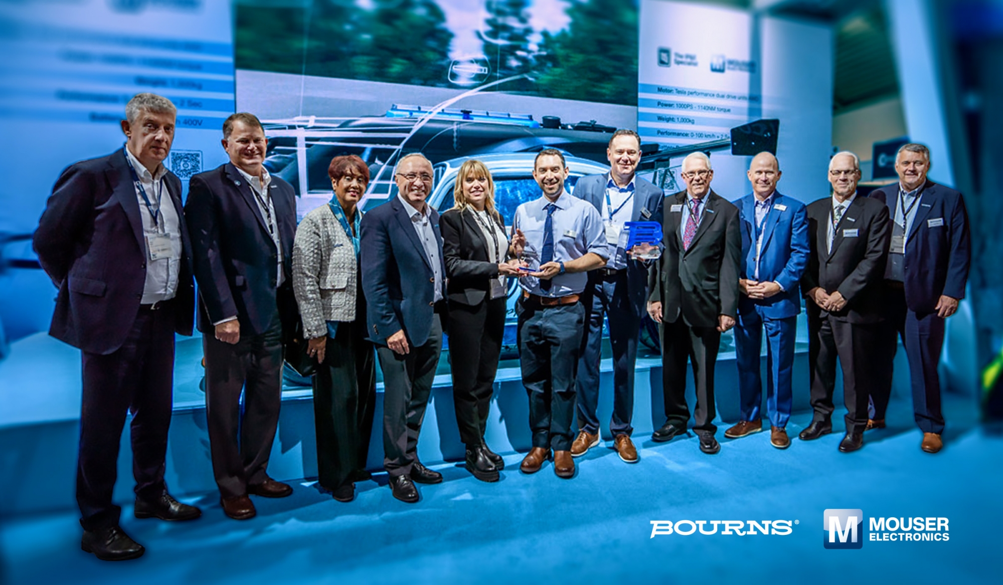 Mouser Electronics z nagrodą Dystrybutora Roku 2024 od Bourns w kategorii e-commerce