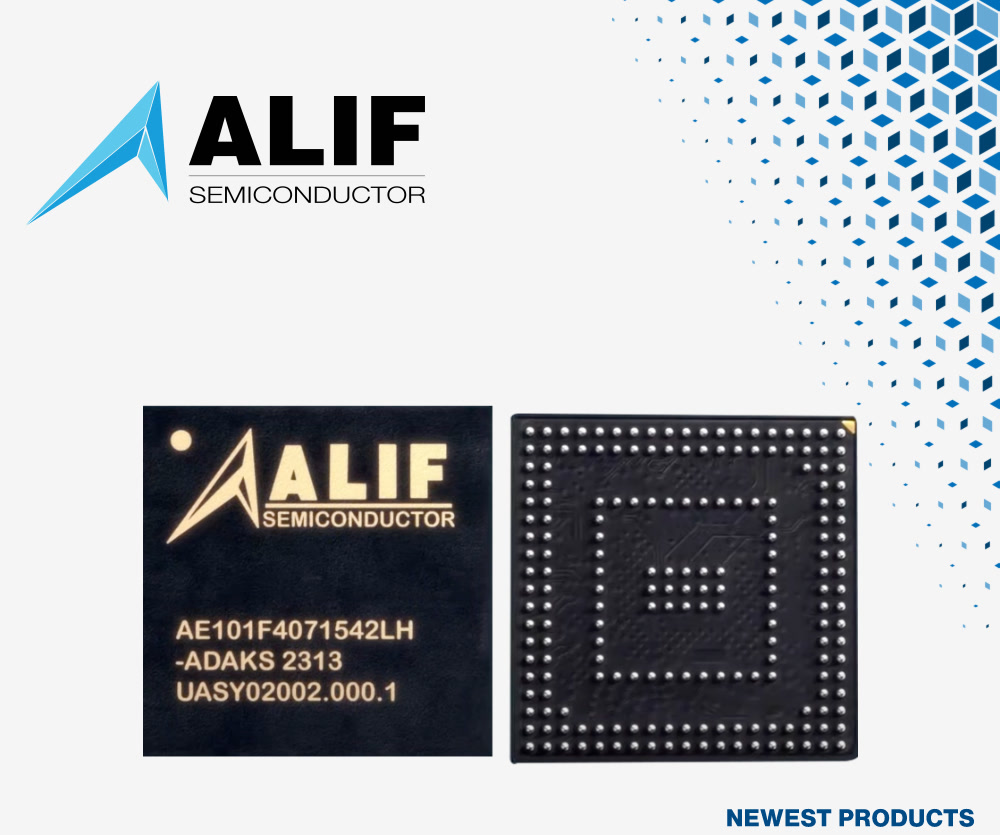 Mouser dostarcza nowe mikrokontrolery i procesory Alif Semiconductor Ensemble do zastosowań IoT, ML i AI
