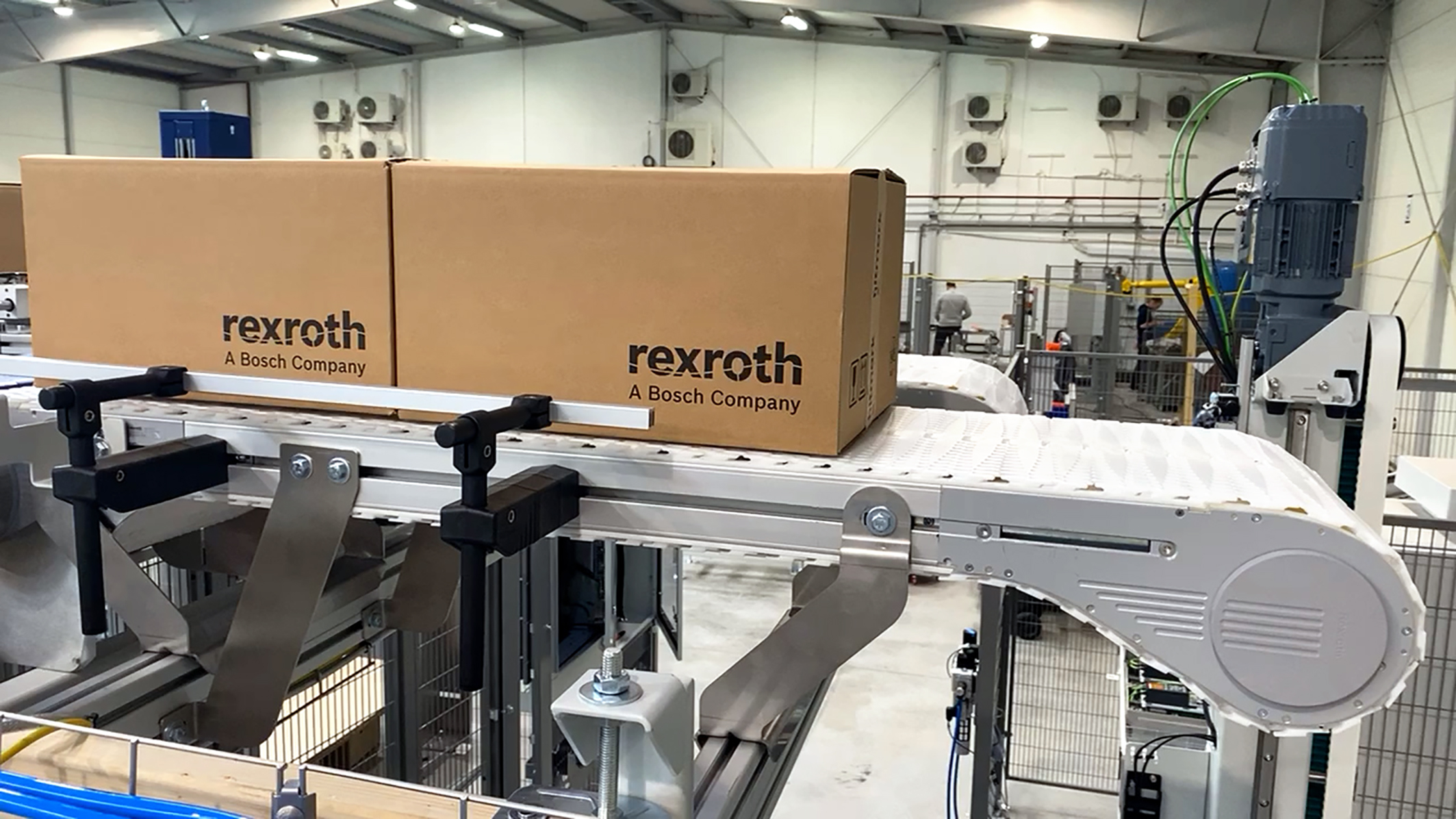System transportowy VarioFlow 320 z łańcuchem gładkim (Źr&oacute;dło obrazu: Bosch Rexroth)