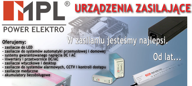 Firma MPL POWER ELEKTRO jest jedynym autoryzowanym dystrybutorem produktów MeanWell w Polsce - światowego potentata branży zasilania. Rozwój tej marki w Polsce jest sukcesem zarówno naszym jak i naszych Klientów. Dynamika wzrostu sprzedaży świadczy o jakości, konkurencyjności i szerokiej ofercie (ponad 2000 typów zasilaczy i przetwornic), która pokrywa około 80% potrzeb rynku. Firma MPL POWER ELEKTRO jest jedynym autoryzowanym dystrybutorem produktów MeanWell w Polsce - światowego potentata branży zasilania. Rozwój tej marki w Polsce jest sukcesem zarówno naszym jak i naszych Klientów. Dynamika wzrostu sprzedaży świadczy o jakości, konkurencyjności i szerokiej ofercie (ponad 2000 typów zasilaczy i przetwornic), która pokrywa około 80% potrzeb rynku.