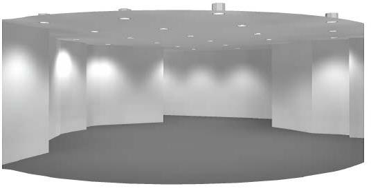 Jako pierwsze ponownie wykorzystujemy klasyczne oprawy typu Downlight 2x32W (Zdj. 10).