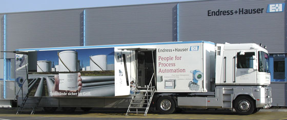 Democar - Mobilna wystawa Endress+Hauser Democar - Mobilna wystawa Endress+Hauser