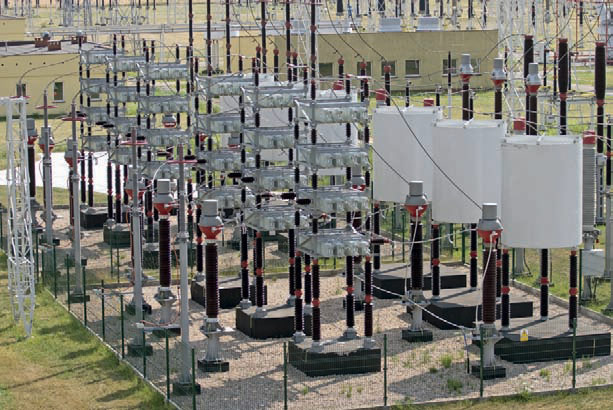 Rys 5. Układ połączeń kondensator&oacute;w na stanowiskach 220 kV