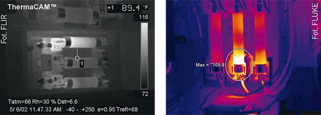 Fot. 1. Termogramy