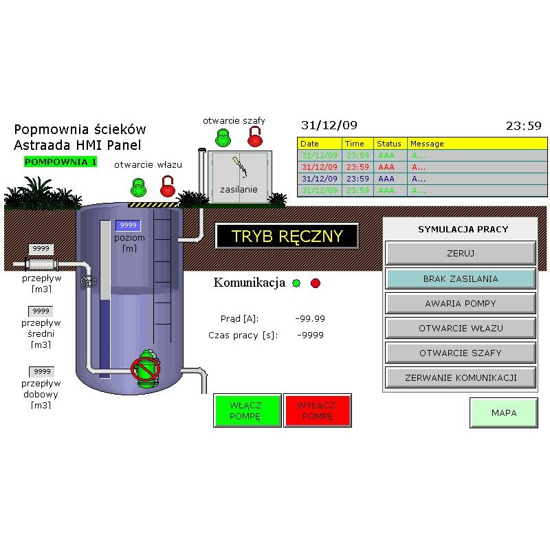 ASTOR – dotykowy panel operatorski z funkcjonalnością systemu SCADA