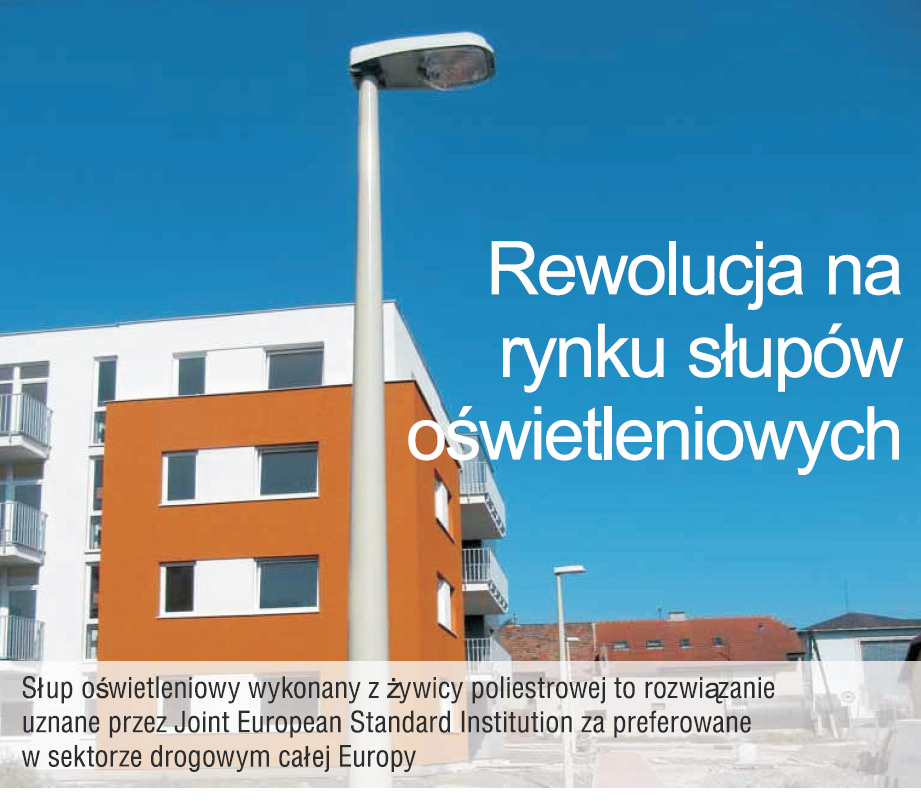 Kompozytowe słupy oświetleniowe