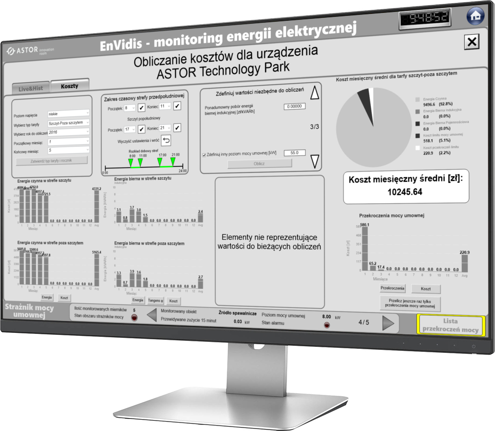 System monitoringu zużycia mediów produkcyjnych EnVidis System monitoringu zużycia mediów produkcyjnych EnVidis