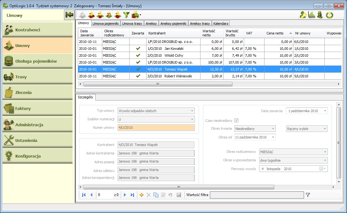 OptiLogic - system wywozu odpadów