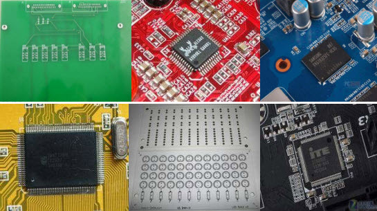 Płytki drukowane PCB w różnych kolorach Płytki drukowane PCB w różnych kolorach (zielony, czerwony, żółty, niebieski, biały i czarny)