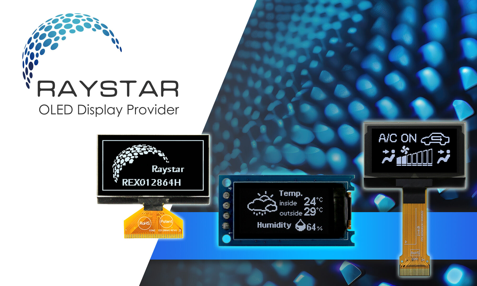 Wyświetlacze OLED Raystar Optronics