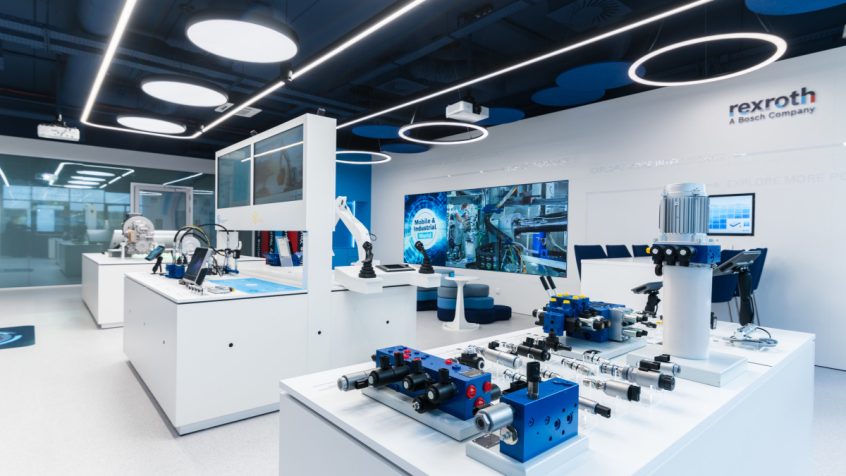 Laboratorium Mobile & Industrial World w siedzibie firmy Bosch Rexroth w Warszawie (Źródło obrazu: Bosch Rexroth)