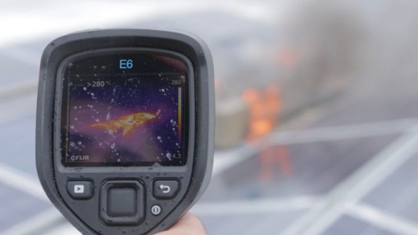 Kamera termowizyjna Flir E6 termowizja badanie PV