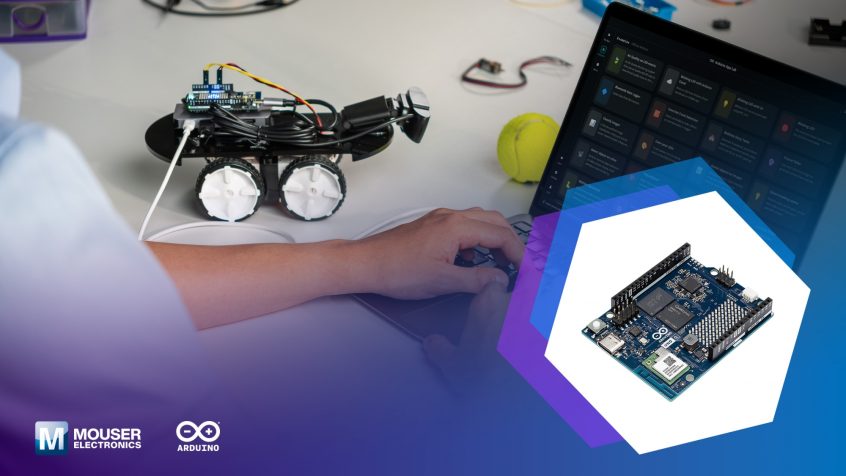 Arduino UNO Q, już dostępne w Mouser Electronics, umożliwia opartą na AI wizję maszynową i rozwiązania dźwiękowe reagujące w czasie rzeczywistym