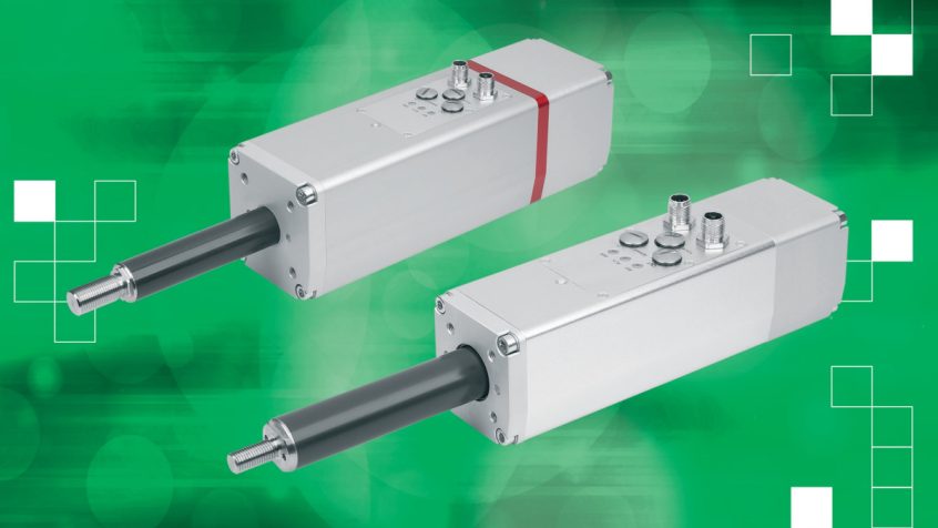 Cylindry elektryczne z technologią serwo IO-Link do precyzyjnych ruchów liniowych w maszynie