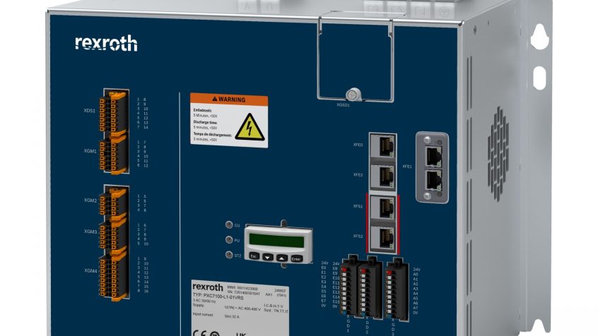 Sterownik precyzyjnego zgrzewania PXC7100 firmy Bosch Rexroth zapewnia szereg funkcji umożliwiających oszczędne zgrzewanie niskoprądowe.