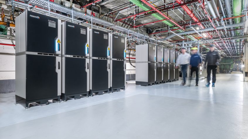 Jednostki hydrauliczne CytroBox w zakładzie SKF w Lüchow (Źródło: Bosch Rexroth AG)