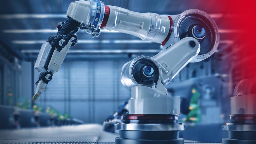 Bosch Rexroth oferuje kompleksowy pakiet rozwiązań do automatyzacji robotów. (Źródło zdjęcia: Bosch Rexroth AG, stworzony z pomocą AI)