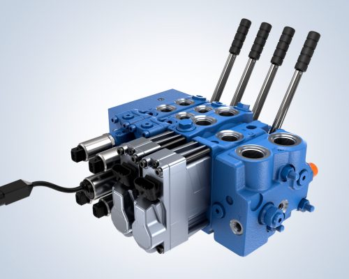 Przy zastosowaniu rozdzielaczy z rodziny RM firmy Bosch Rexroth, układ load-sensing można w łatwy i budżetowy sposób wykorzystać w maszynach roboczych. (Źródło zdjęcia głównego: Bosch Rexroth AG)