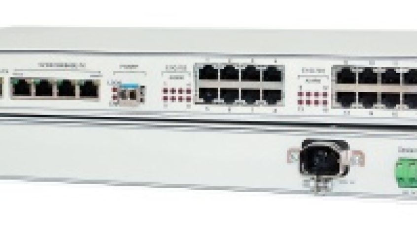 LANEX TM-65 - Multiplekser światłowodowy 5xGigaEthernet + 16xE1