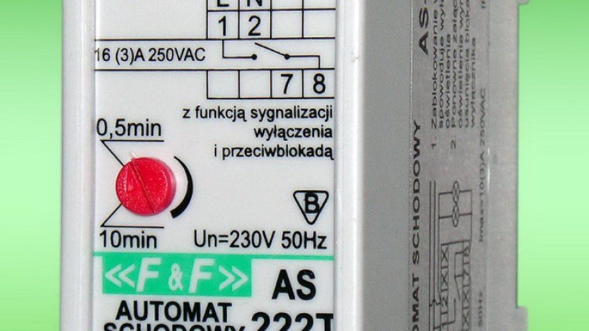 AUTOMATY SCHODOWE z funkcją sygnalizacji wyłączenia oświetlenia
