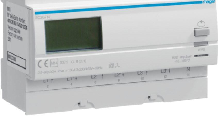 EC367M 3-fazowy licznik kWh z MID, 100A, bezpośredni, Modbus