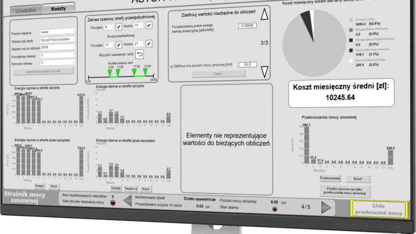 System monitoringu zużycia mediów produkcyjnych EnVidis