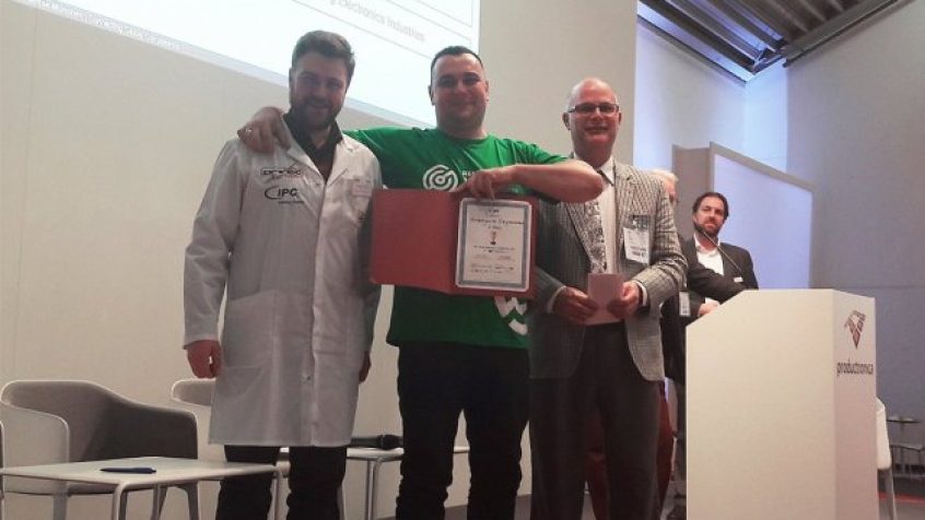 Grzegorz Szymańczuk z firmy G-tronixrework zwyciężył w zawodach odbywających się w trakcie targów Productronica 2017 w Monachium