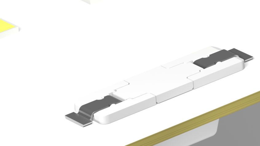 Podłączanie modułów LED na odwrocie płytki drukowanej SMD