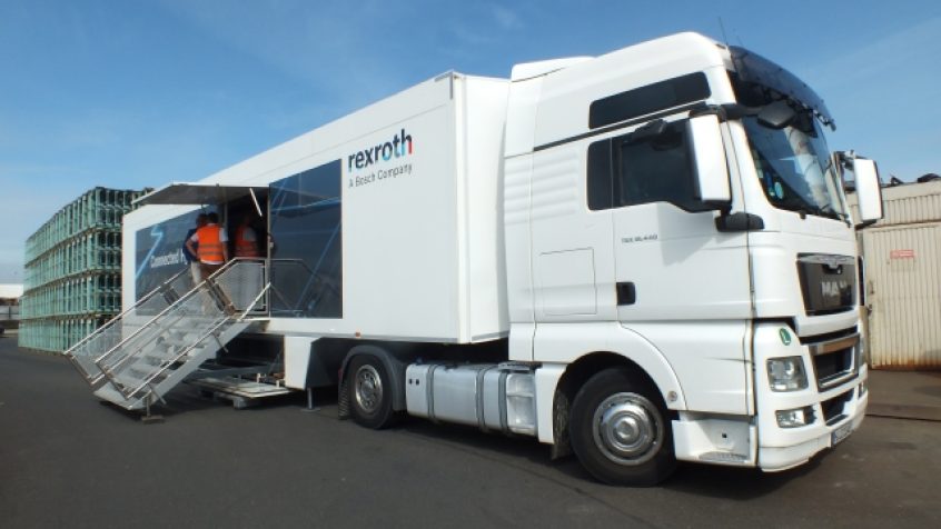 Objazdowa wystawa nowoczesnych rozwiązań firmy Bosch Rexroth „Connected Hydraulics Beyond Limits”