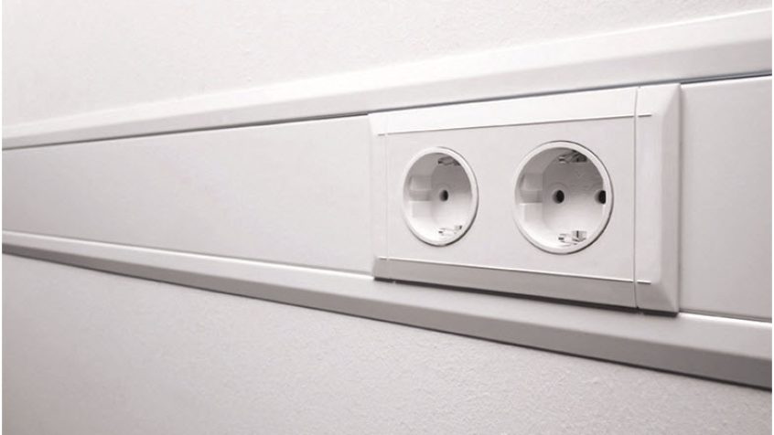 System prowadzenia przewodów do ścian kartonowo – gipsowych – kanały elektroinstalacyjne tehalit.BKIS