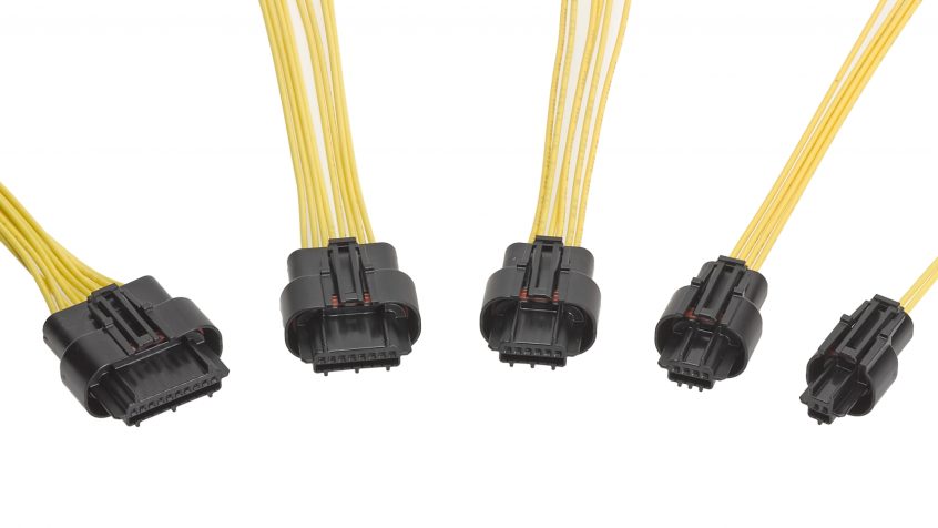 System złączy typu przewód- przewód o stopniu ochrony IP67 firmy Molex i rozstawie 1,80 mm
