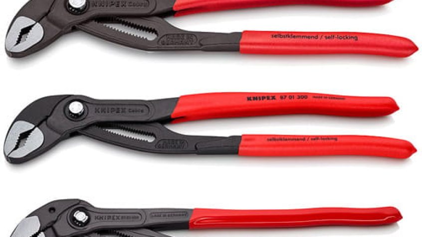 Zestaw szczypiec Knipex Cobra 87 01 180, 87 01 250, 87 01 300, 87 01 400, 87 01 560 mm